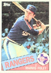 1985 Topps Baseball Cards      621     Marvis Foley